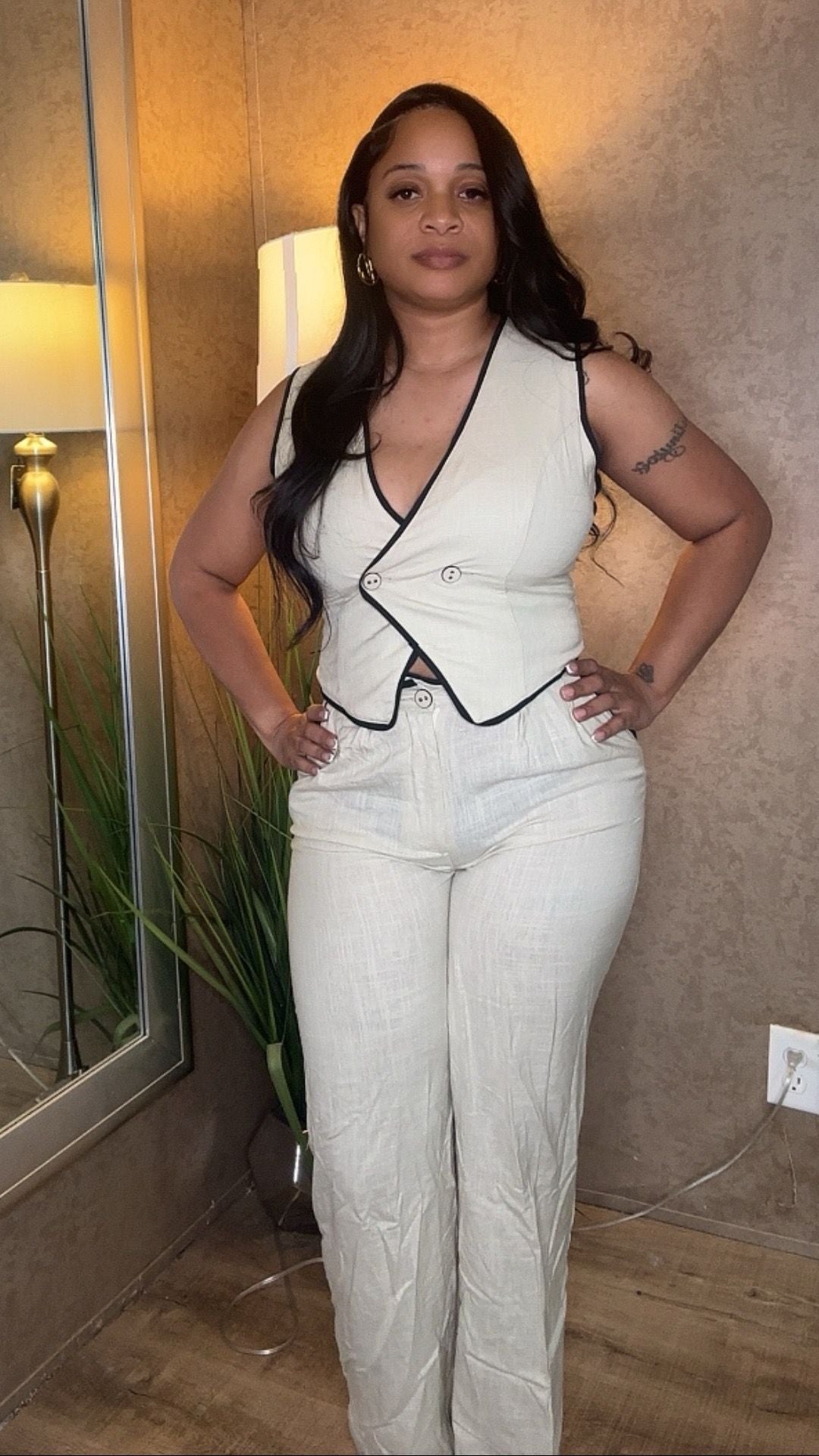 Amber 2 Piece Linen Set