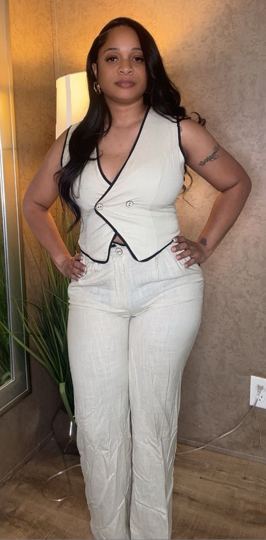 Amber 2 Piece Linen Set
