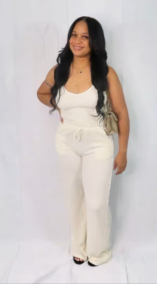 Brunching Pant Set (Ivory)